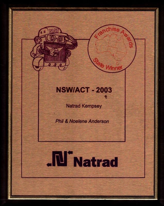 Kempsey-Natrad-Award