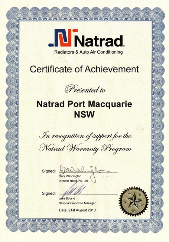 Natrad-Certificate-Of-Achievement---Warranty-Program